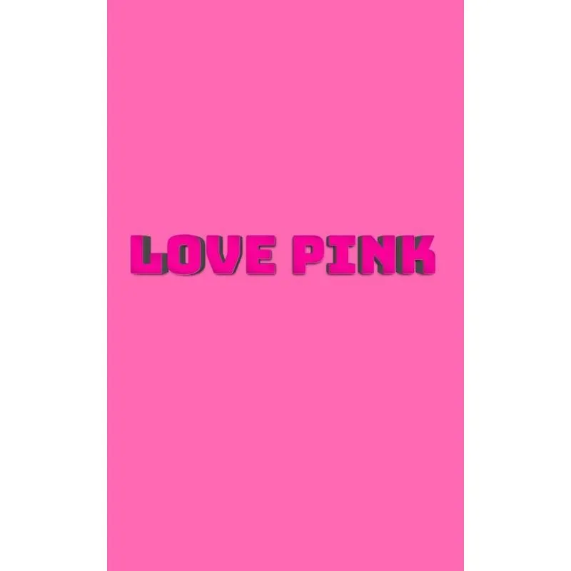 love pink writing Drawing Journal