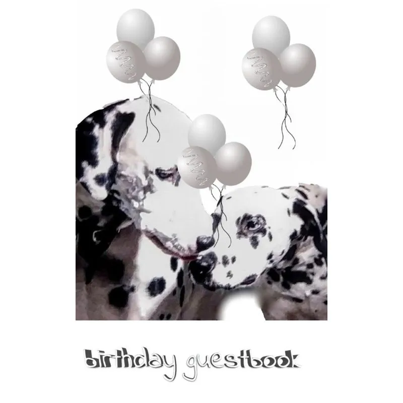 Dalmatian Birthday guest book