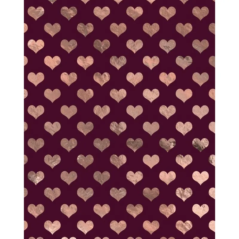 Rose Gold and Burgundy Composition Notebook - Large Blank Notebook (Softcover Journal / Diary / Sketchbook)