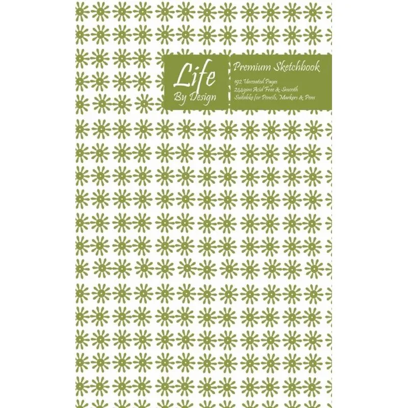 Premium Life By Design Sketchbook 6 x 9 Inch Uncoated (75 gsm) Paper Gold Cover