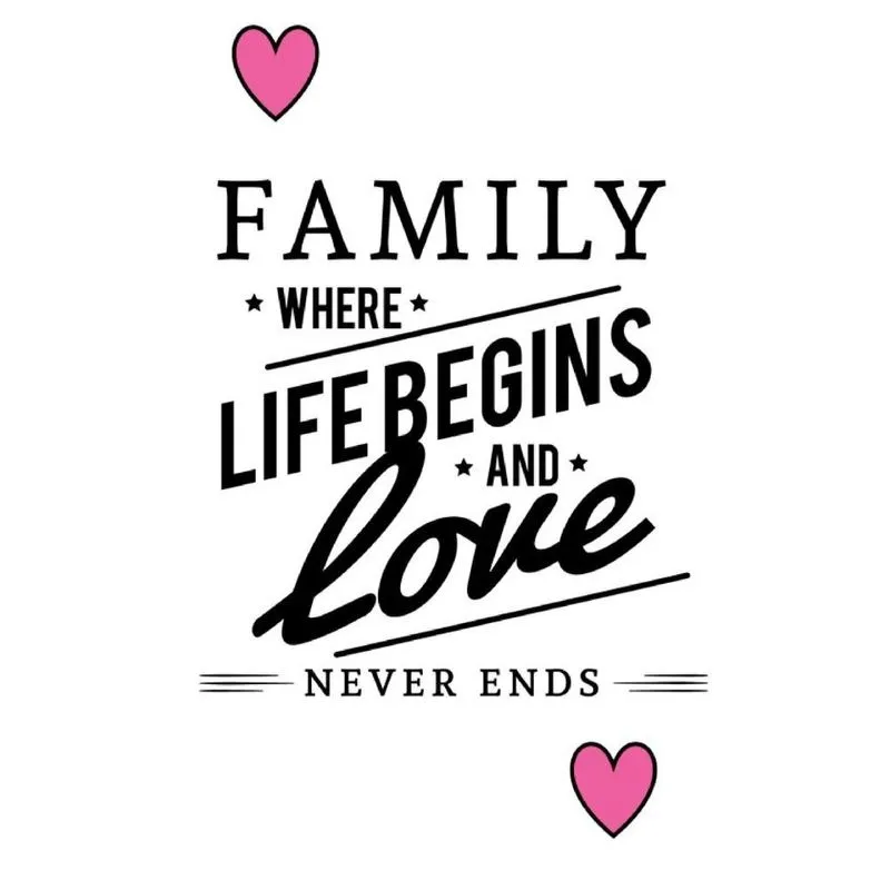 Family Where Life Begins And Love Never Ends