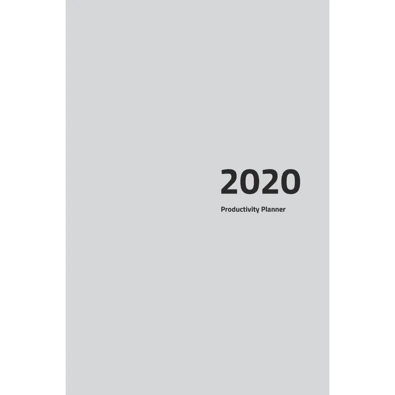 Productivity Planner 2020