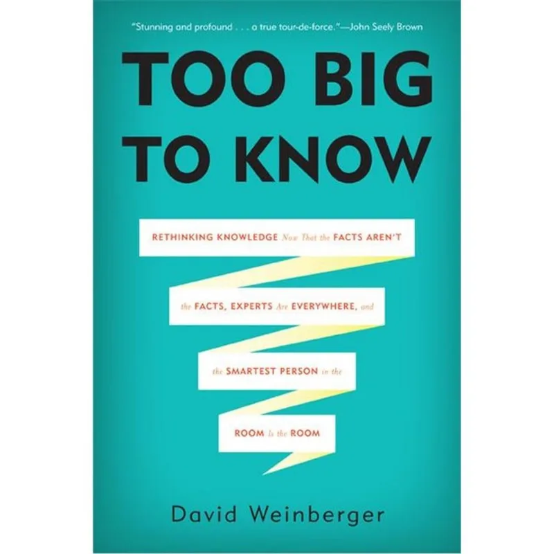 TOO BIG TO KNOW - RETHINKING KNOWLEDGE NOW THAT THE FACTS AREN'T THE FACTS
