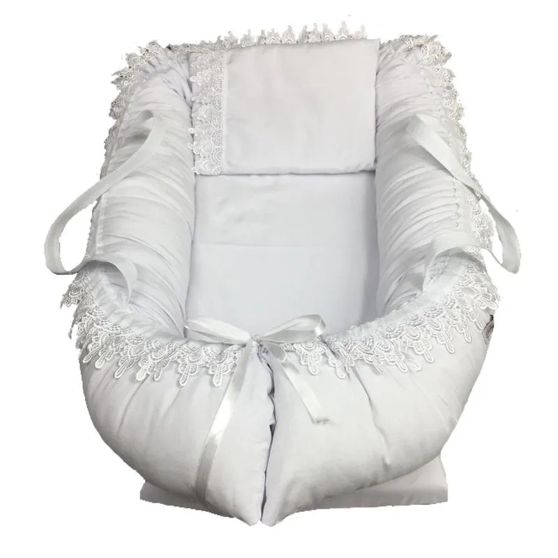 Ninho Para Bebê Redutor De Berço Lace Cor Branco Lika Baby
