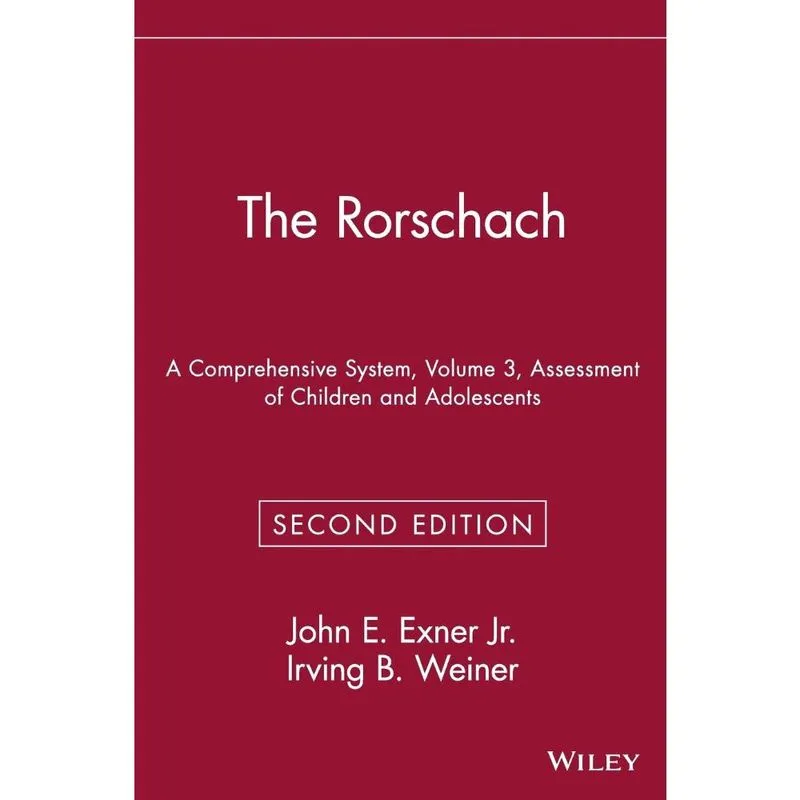 The Rorschach, Assessment of Children and Adolescents