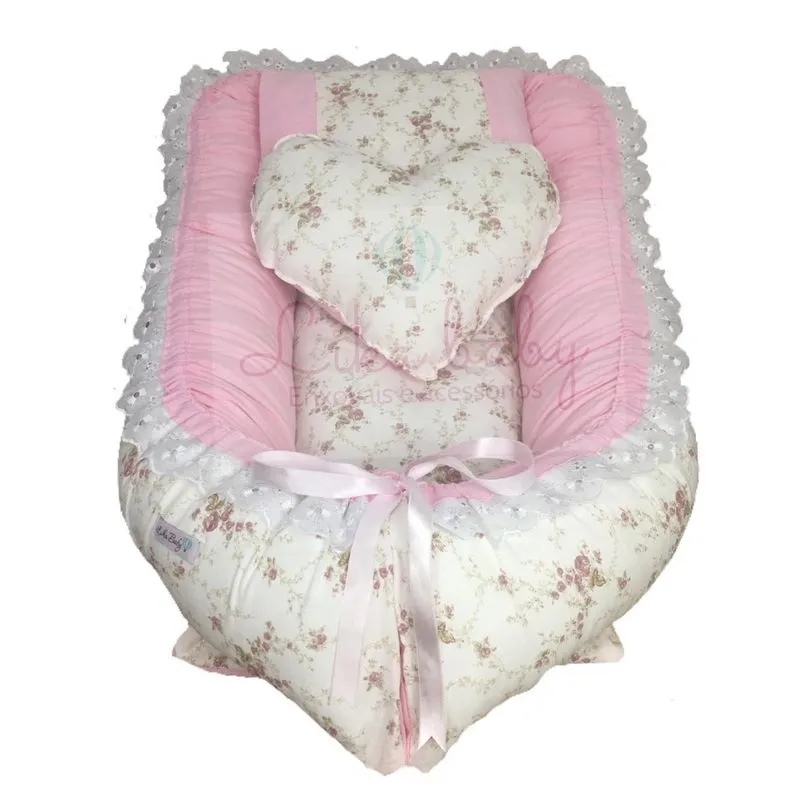 Ninho Para Bebê Floral Rose - Lika Baby