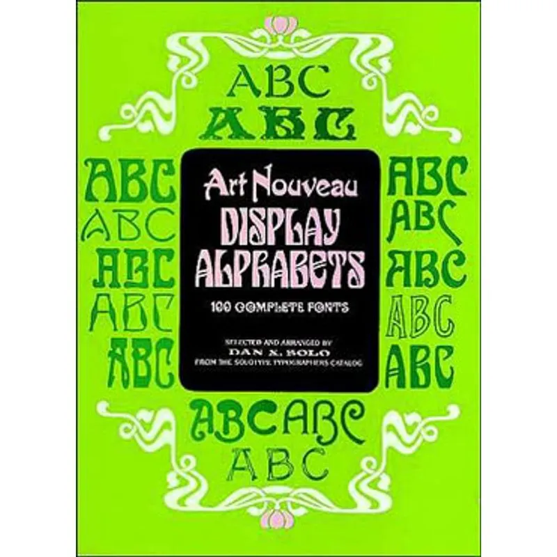ART NOUVEAU DISPLAY ALPHABETS