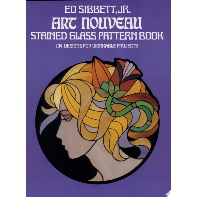 ART NOUVEAU STAINED GLASS PATTERN BOOK