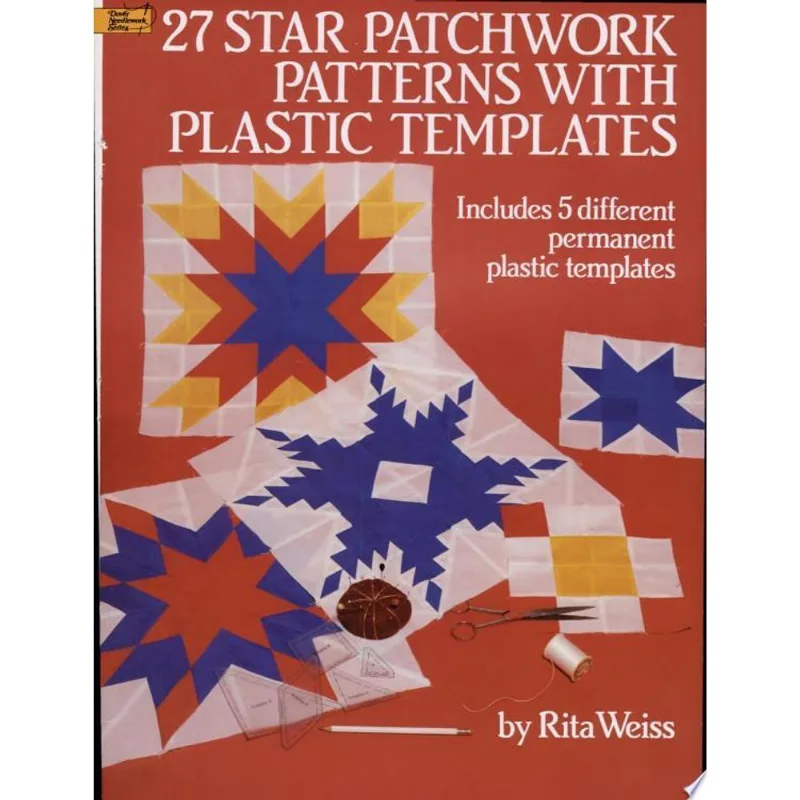 27 STAR PATCHWORK PATTERNS WITH PLASTIC TEMPLATES