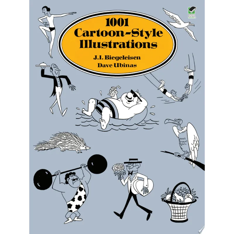 1001 CARTOON-STYLE ILLUSTRATIONS