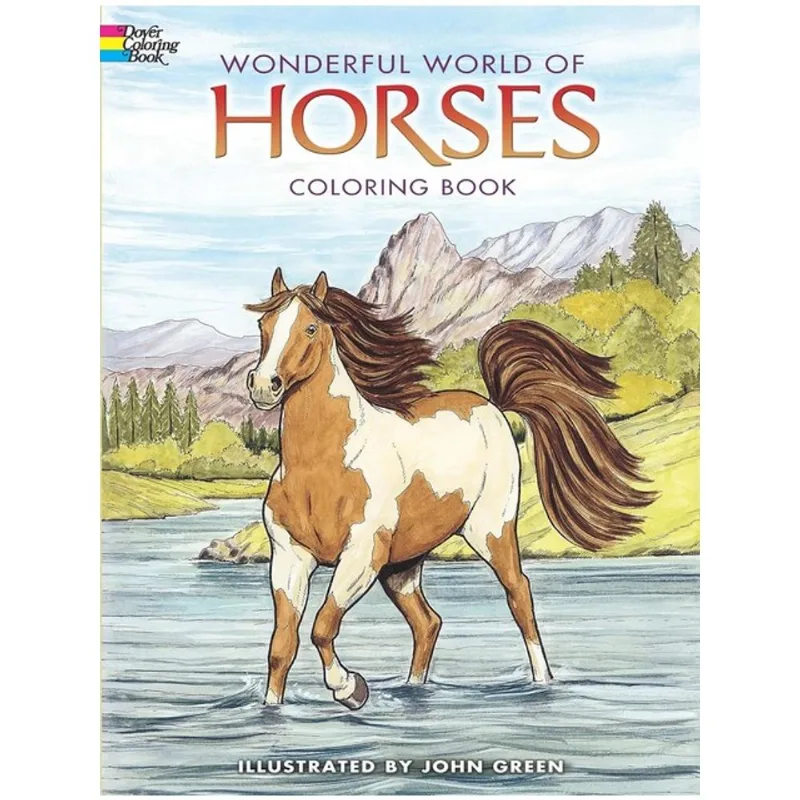 WONDERFUL WORLD OF HORSES COLORING BOOK