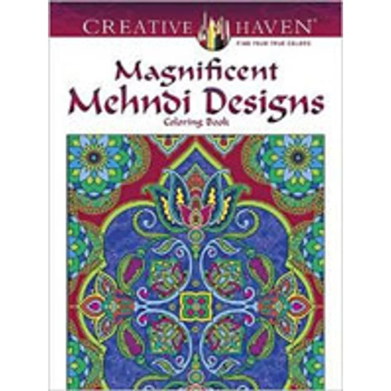 MAGNIFICENT MEHNDI DESIGNS COLORING BOOK