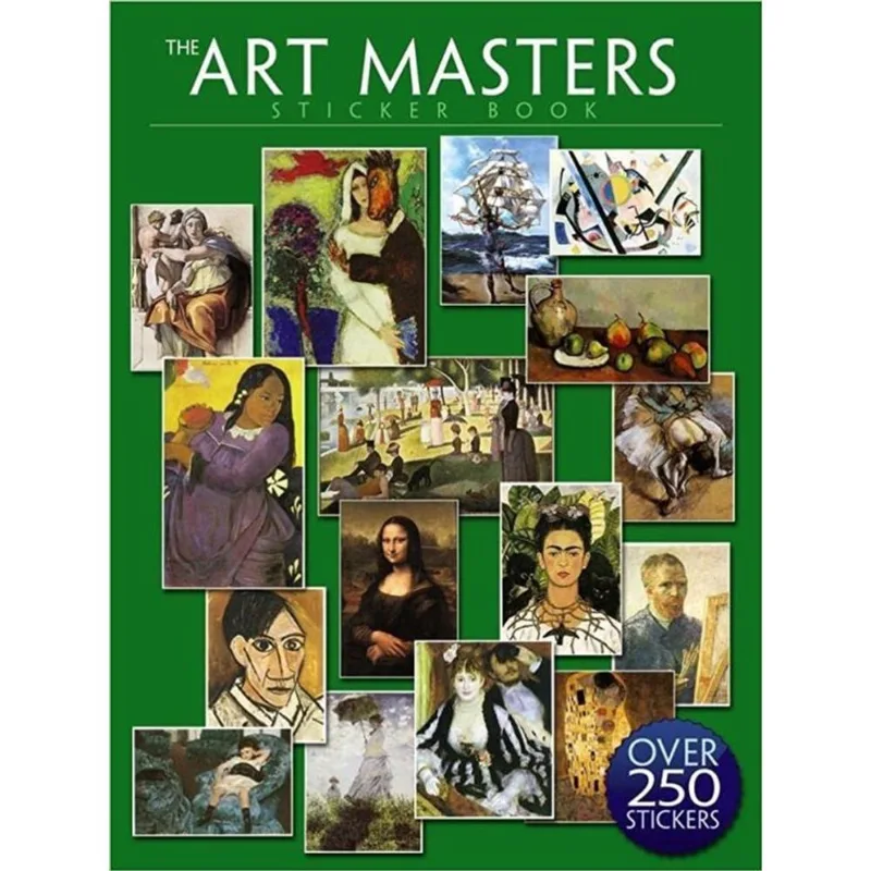 THE ART MASTERS STICKER BOOK - OVER 250 STICKERS