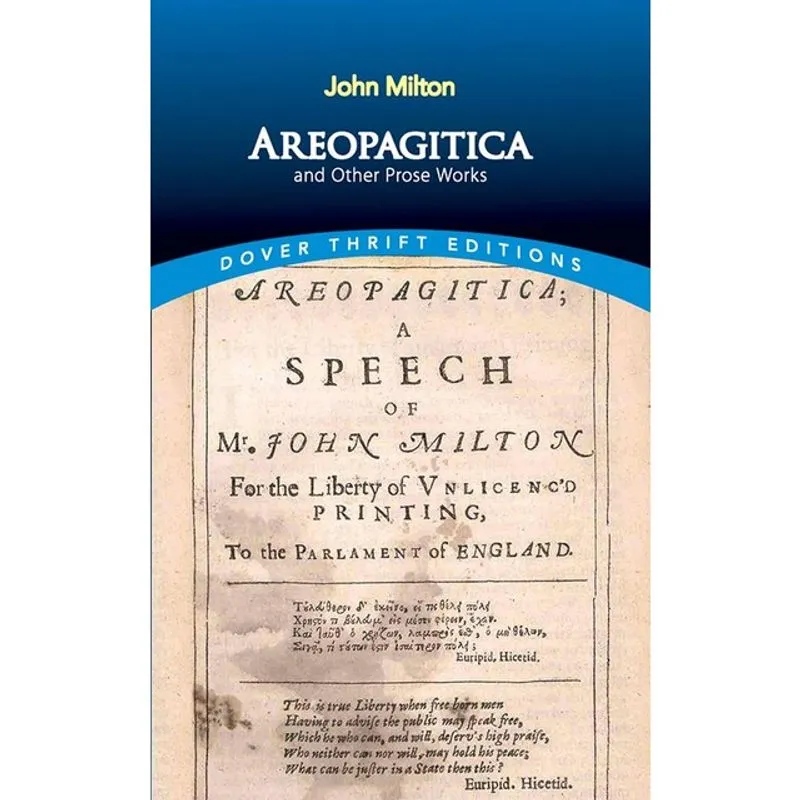 AREOPAGITICA AND OTHER PROSE WORKS - DOVER THRIFT EDITIONS