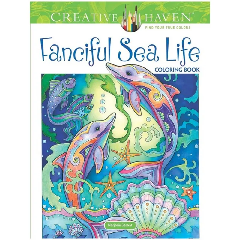 CREATIVE HAVEN FANCIFUL SEA LIFE COLORING BOOK