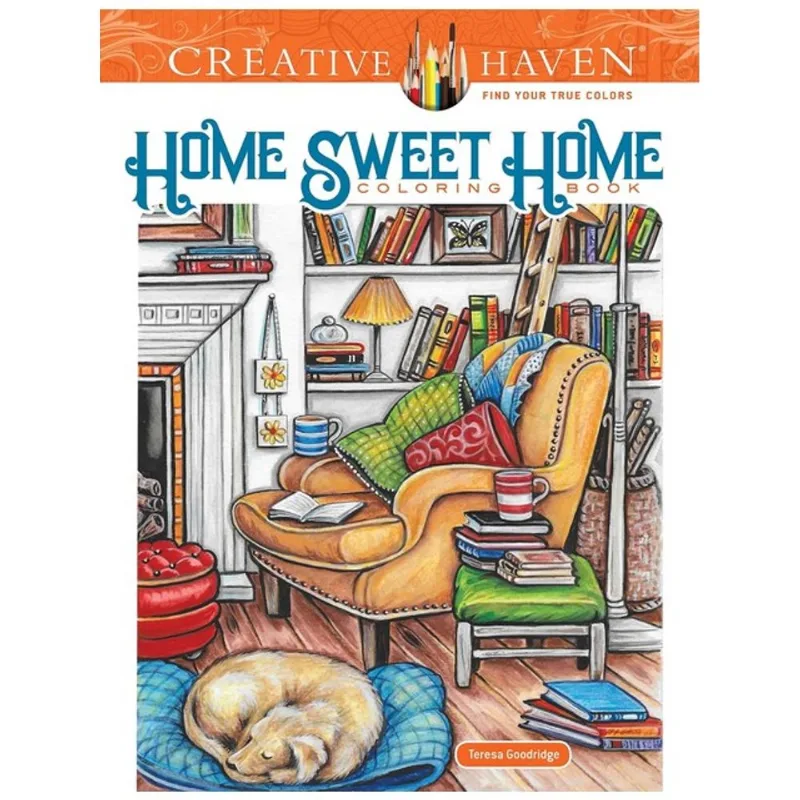CREATIVE HAVEN HOME SWEET HOME COLORING BOOK
