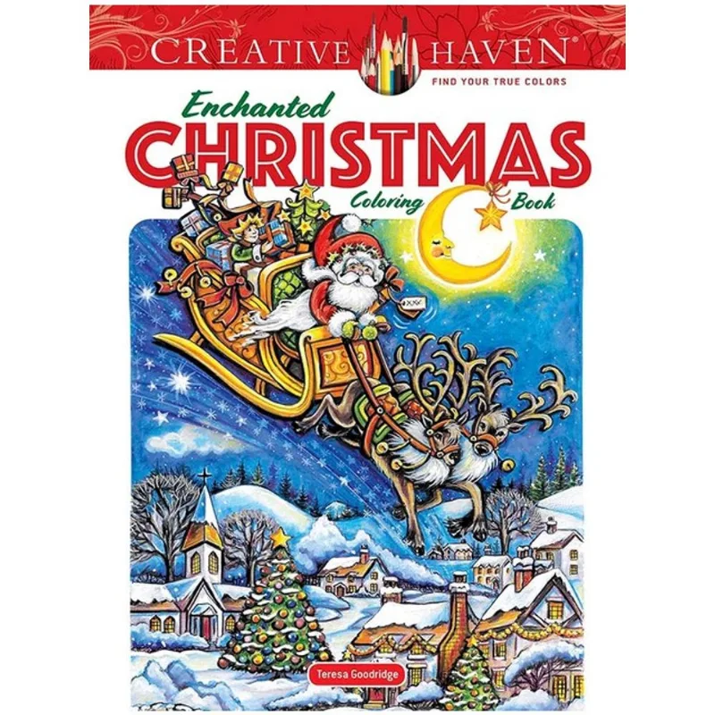 CREATIVE HAVEN ENCHANTED CHRISTMAS COLORING BOOK