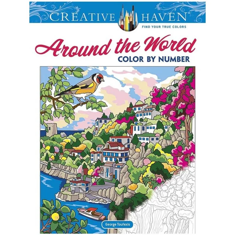 CREATIVE HAVEN AROUND THE WORLD COLOR BY NUMBER
