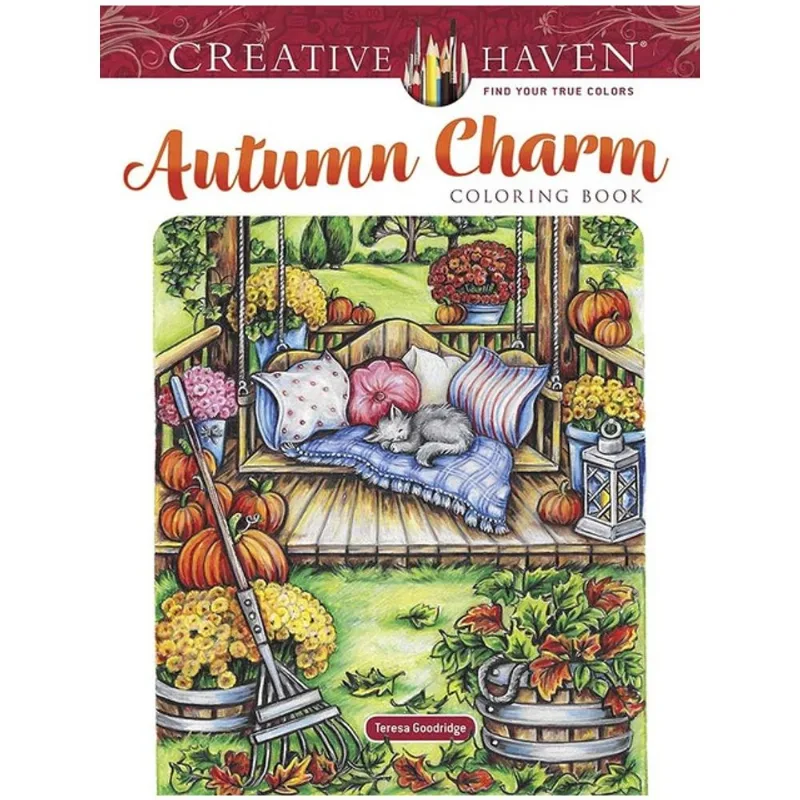 CREATIVE HAVEN AUTUMN CHARM COLORING BOOK