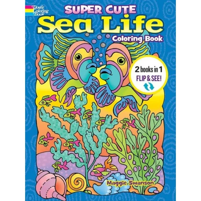 SUPER CUTE SEA LIFE COLORING BOOK