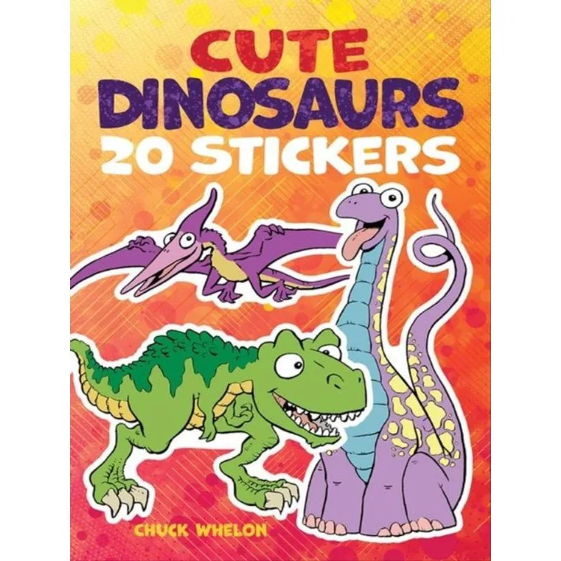 CUTE DINOSAURS - 20 STICKERS