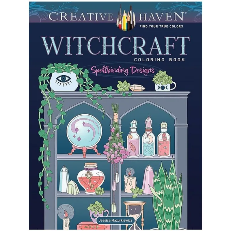 CREATIVE HAVEN WITCHCRAFT COLORING BOOK