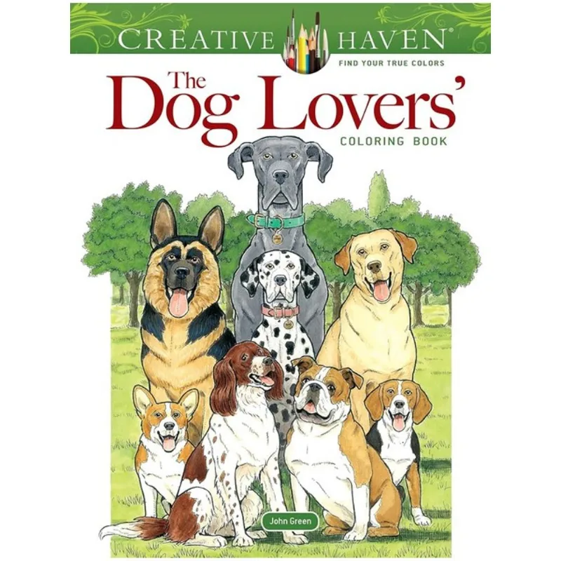 CREATIVE HAVEN THE DOG LOVERS' COLORING BOOK