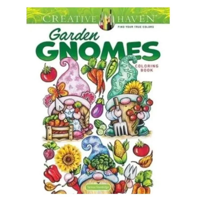 CREATIVE HAVEN GARDEN GNOMES COLORING BOOK
