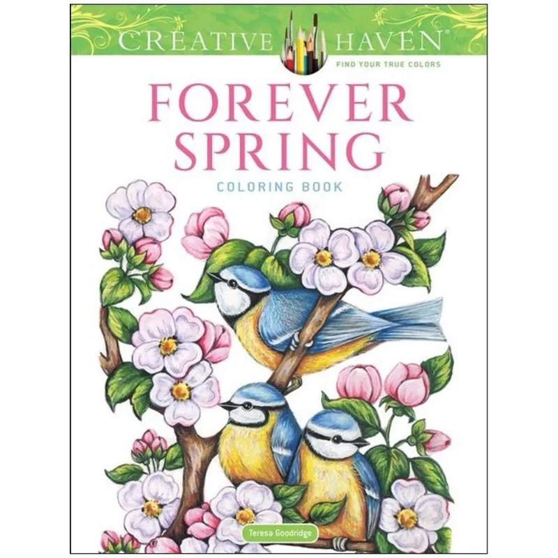 CREATIVE HAVEN FOREVER SPRING COLORING BOOK