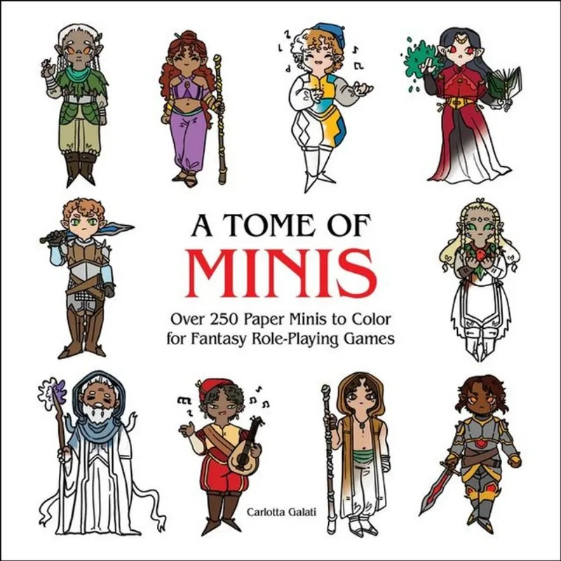 A TOME OF MINIS - OVER 230 PAPER MINIS TO COLOR FOR FANTASY ROLE-PLAYING GAMES