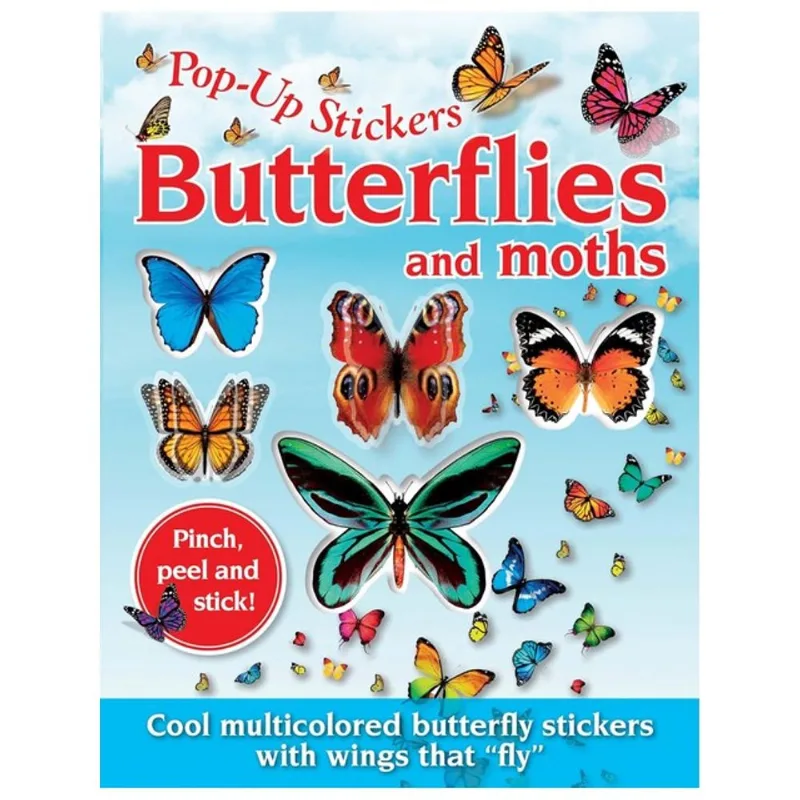POP-UP STICKERS - BUTTERFLIES & MOTHS
