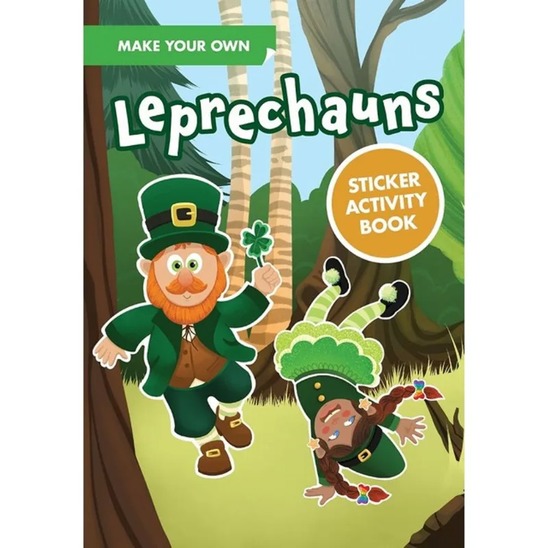 MAKE YOUR OWN LEPRECHAUNS STICKER ACTIVITY BOOK