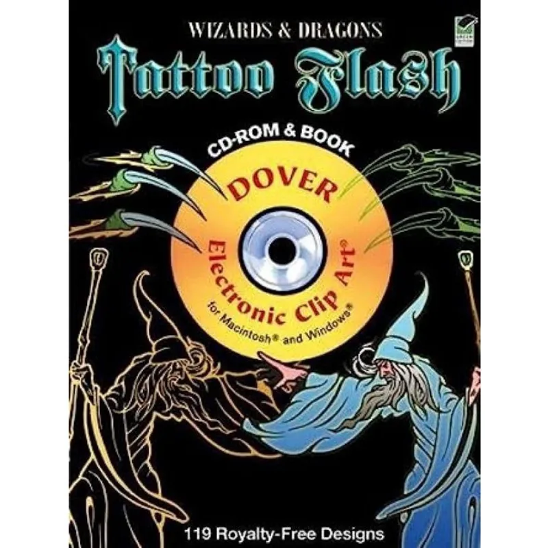 Wizards And Dragons Tattoo Flash Cd-rom And Book