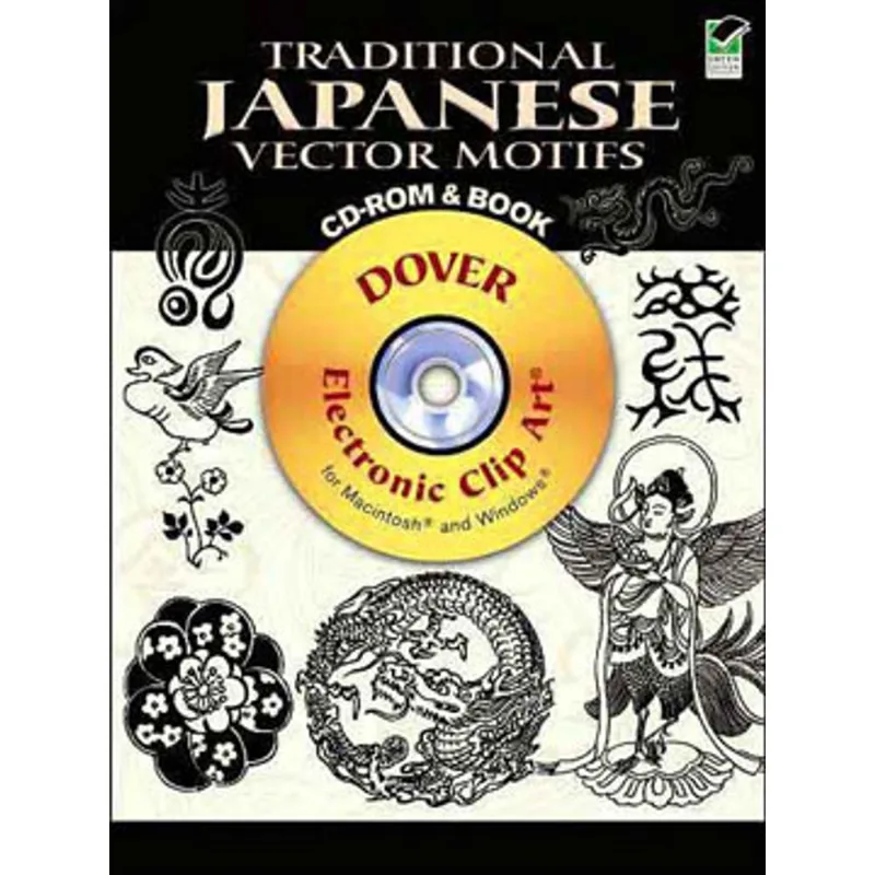 TRADITIONAL JAPANESE VECTOR MOTIFS CD-ROM AND BOOK