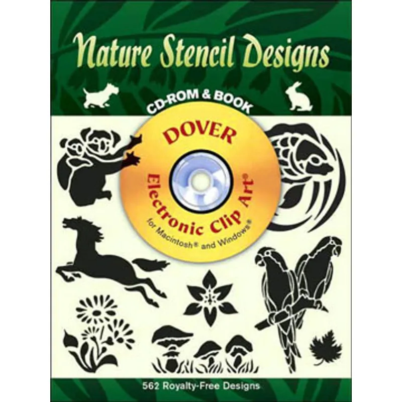 NATURE STENCIL DESIGNS (CD-ROM AND BOOK)