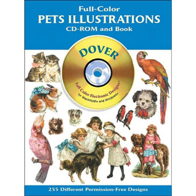 FULL-COLOR PETS ILLUSTRATIONS CD-ROM AND BOOK