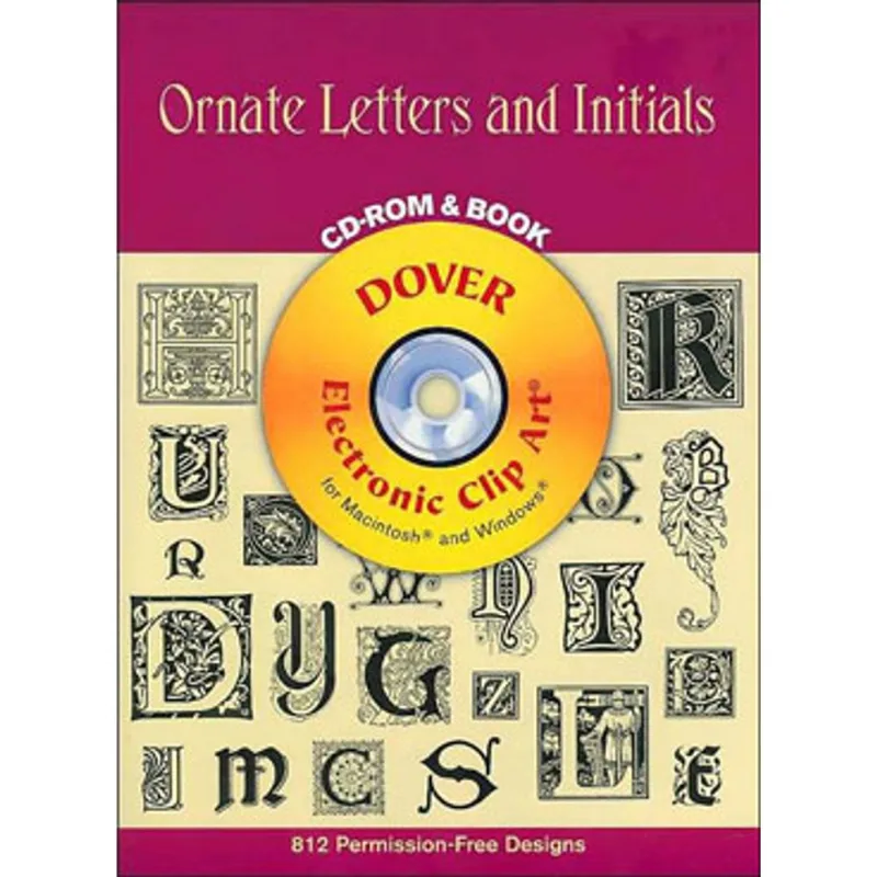 ORNATE LETTERS AND INITIALS (CD-ROM AND BOOK)