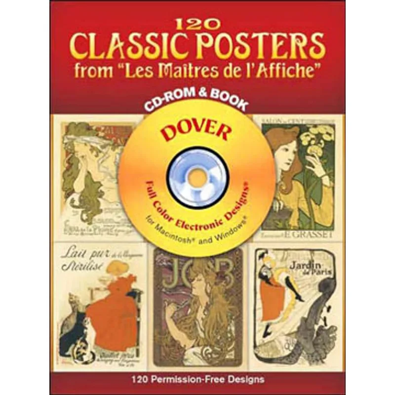 120 CLASSIC POSTERS FROM "LES MAITRES DE L'AFFICHE" (CD-ROM AND BOOK)