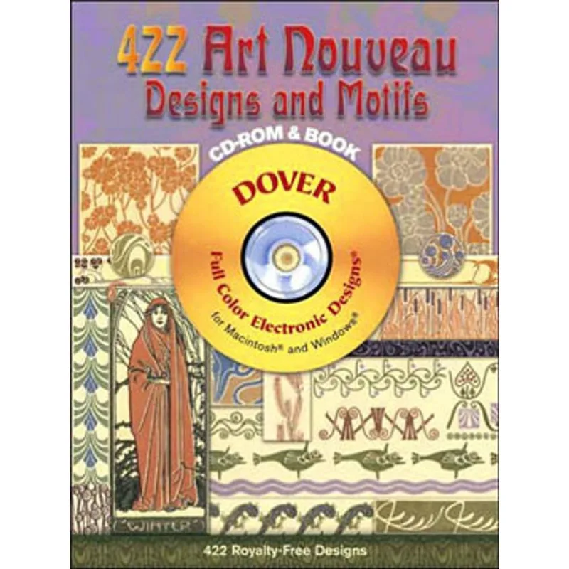 423 ART NOUVEAU DESIGNS AND MOTIFS (CD-ROM AND BOOK)