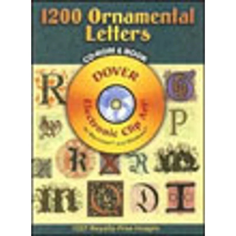 1200 ORNAMENTAL LETTERS CD-ROM AND BOOK