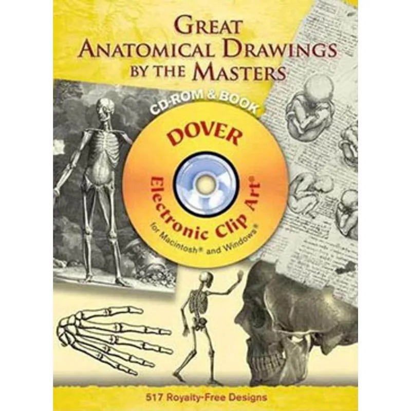 GREAT ANATOMICAL DRAWINGS BY THE MASTERS (CD-ROM AND BOOK)