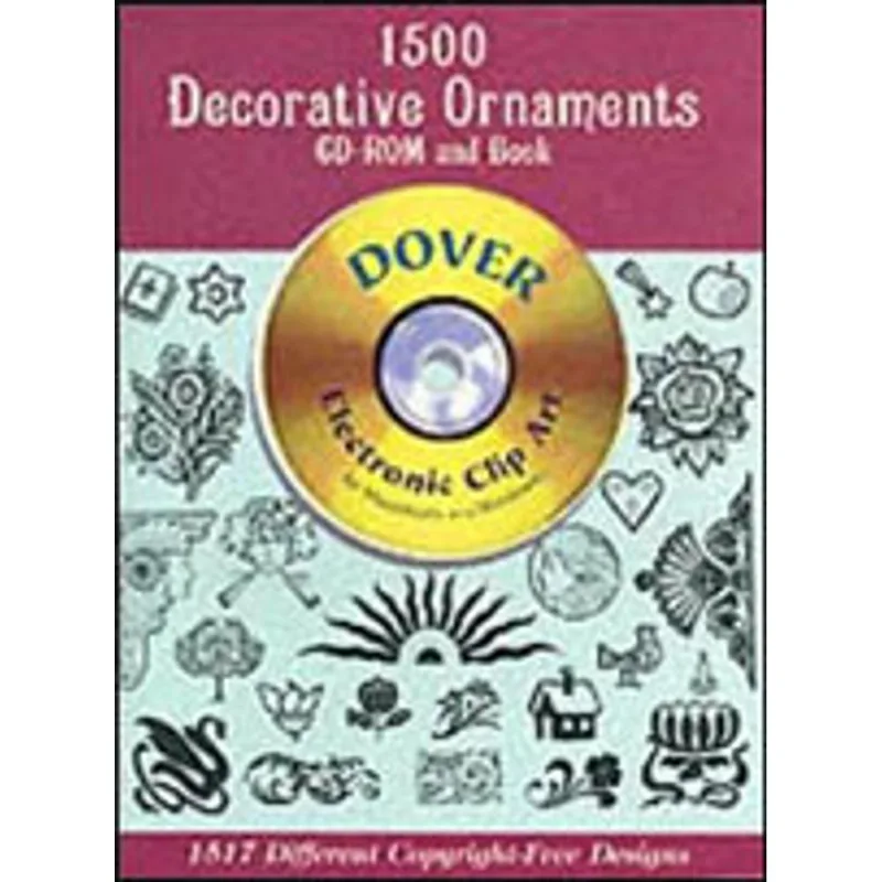 1500 DECORATIVE ORNAMENTS (CD-ROM AND BOOK)