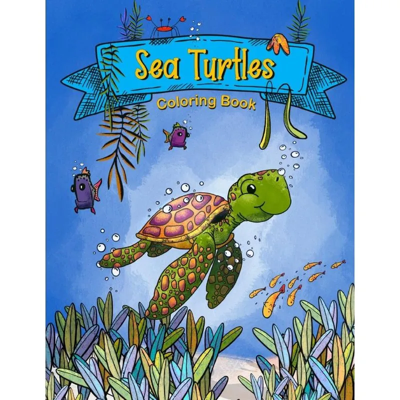 Sea Turtles Coloring Book