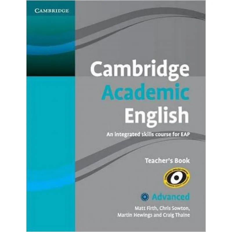 Cambridge academic english C1 - advanced - TEACHER'S book