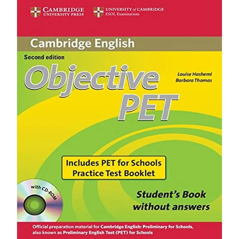 Objective Pet For Schools Pack Without Answers