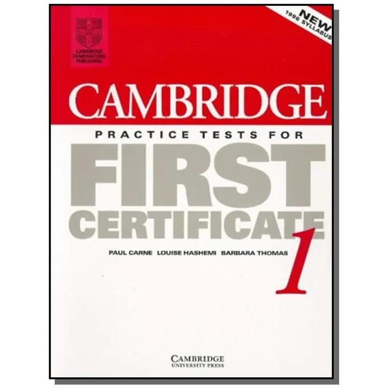 CAMBRIGDE PRACTICE TEST FOR FIRST CERTIFICATE 1 SB