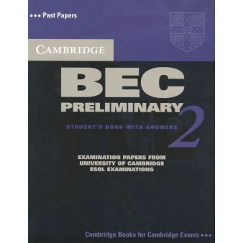 Cambridge Bec Preliminary 2 Sb With Answers