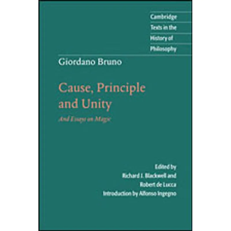 GIORDANO BRUNO - CAUSE PRINCIPAL UNITY