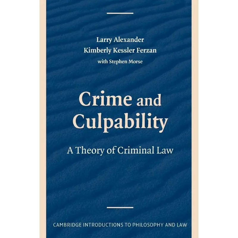 Crime And Culpability
