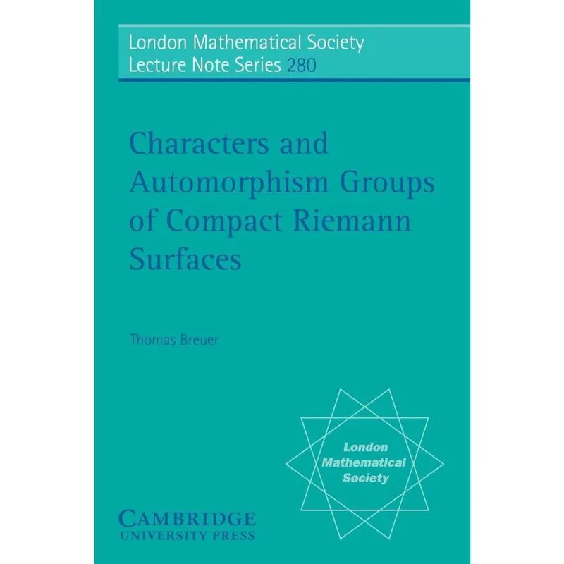 Characters and Automorphism Groups of Compact Riemann Surfaces